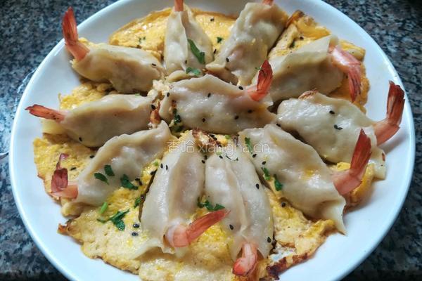 虾仁蛋花饺的做法图解6