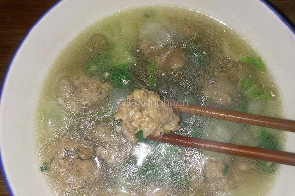 肉丸青菜汤