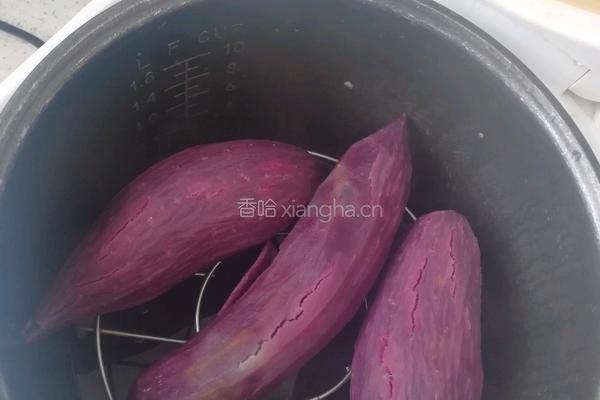 紫薯豆沙月饼的做法图解1