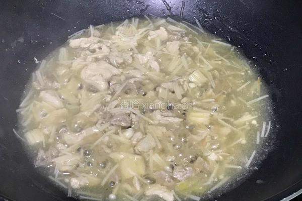 瘦肉炒金针菇的做法图解8