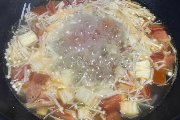 金针菇番茄汤的做法图解7
