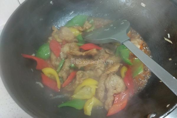 糖醋彩椒肉片的做法图解9