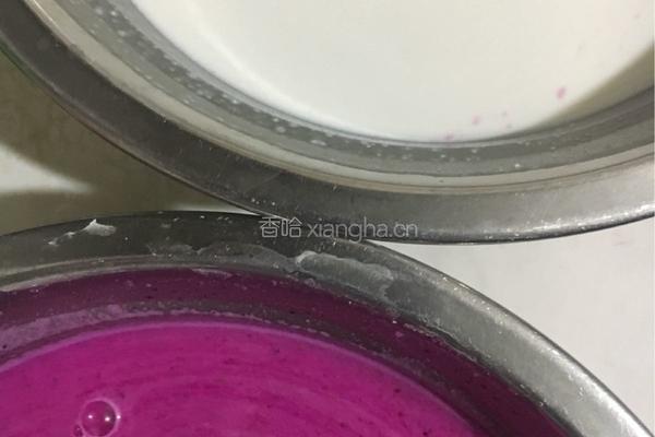 火龙果椰汁千层糕的做法图解2