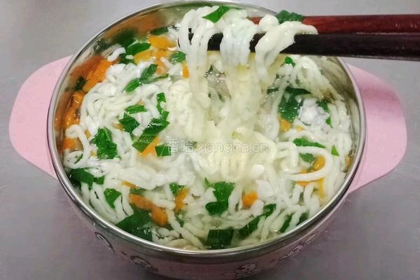 鲳鱼蛋黄面线 (宝宝辅食）的做法图解9