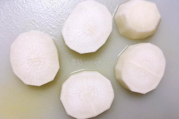 白萝卜蒸肉丸的做法图解1