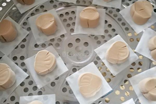 红糖开花馒头的做法图解4