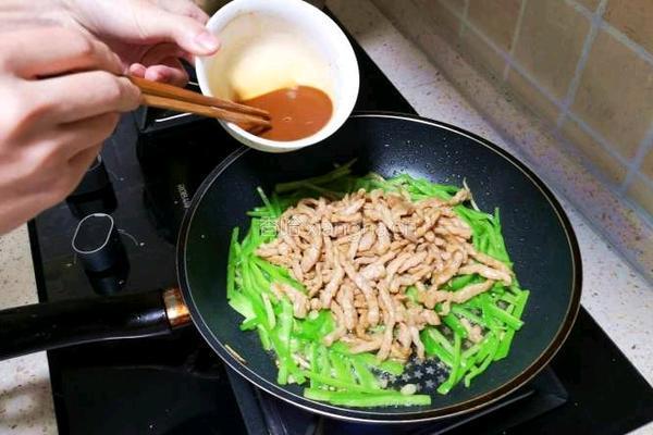 青椒肉丝的做法图解4