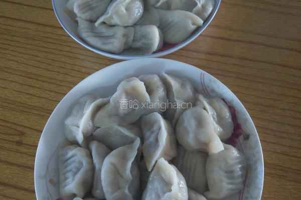一个肉丸的大饺子的做法图解4