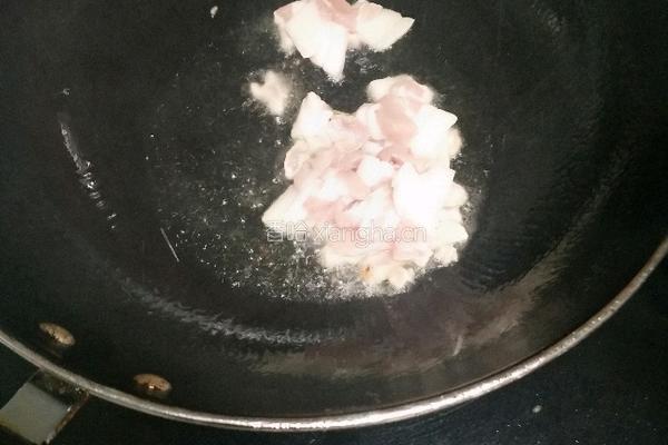 五花肉炒干豆角的做法图解3