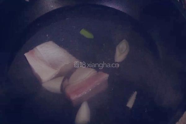 香干回锅肉的做法图解2