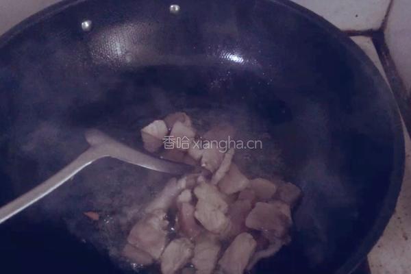 香干回锅肉的做法图解4