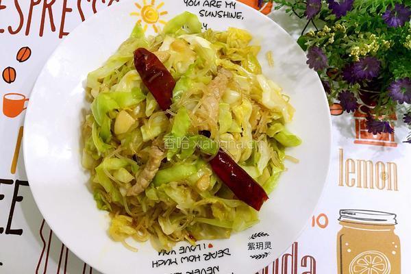 包菜炒粉丝的做法图解10