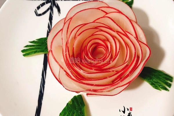 红皮萝卜玫瑰花的做法图解21