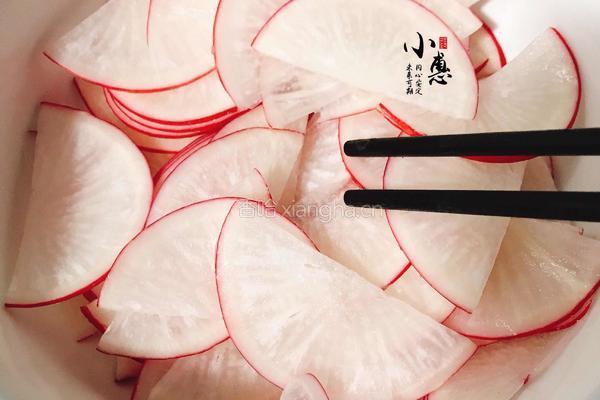 红皮萝卜玫瑰花的做法图解6