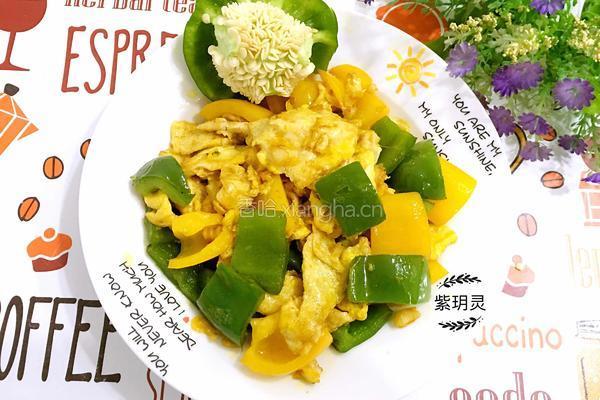彩椒炒鸡蛋的做法图解8