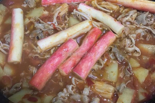 西红柿炖牛肉卷的做法图解6
