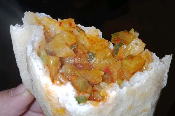 韭菜土豆盒子的做法图解11