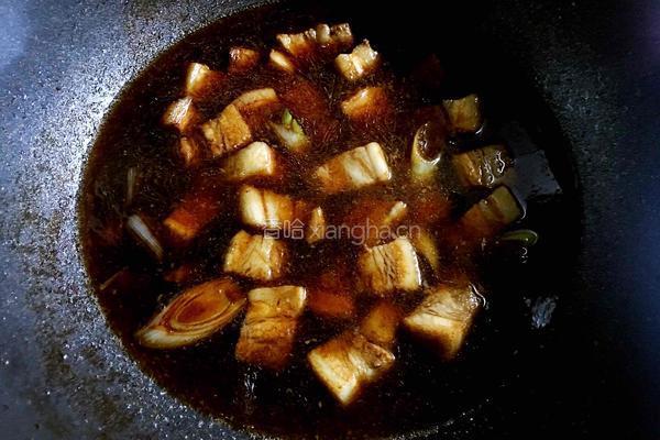 鸡蛋焖红烧肉的做法图解6