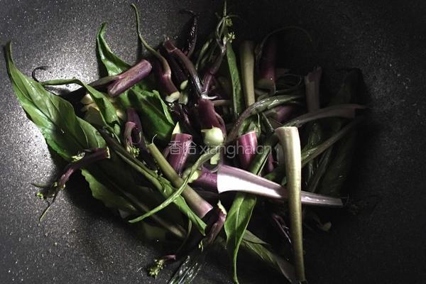 清炒红菜苔的做法图解5