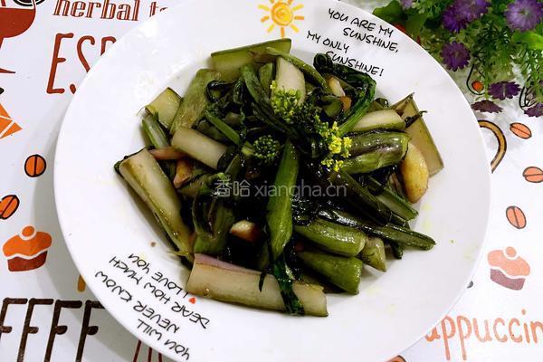 清炒红菜苔的做法图解7