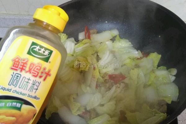 猪肉渣炒大白菜的做法图解6