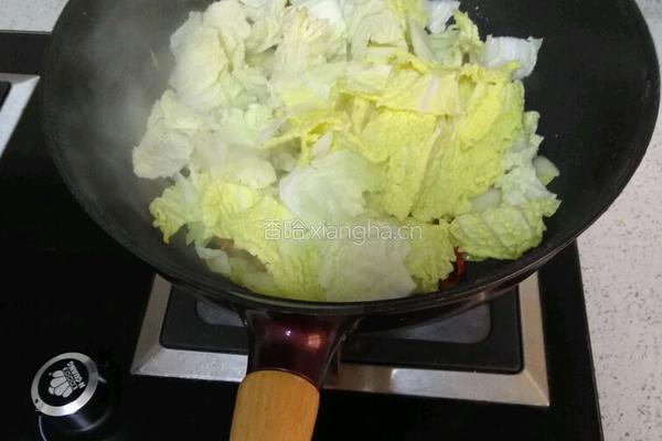 猪肉渣炒大白菜的做法图解5
