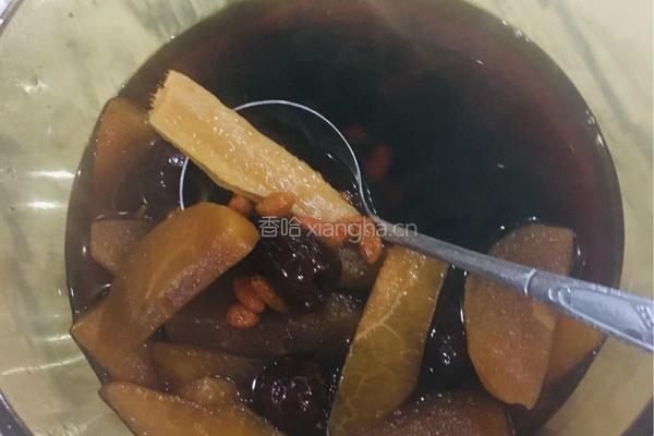 苹果 梨红枣枸杞黑糖姜茶的做法图解14