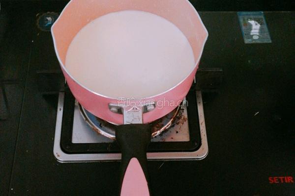 玫瑰姜撞奶的做法图解3