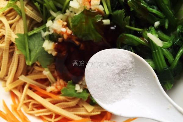 干豆腐拌菠菜的做法图解12