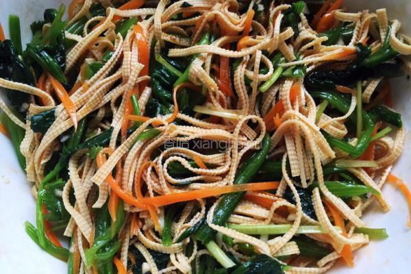 干豆腐拌菠菜的做法图解14