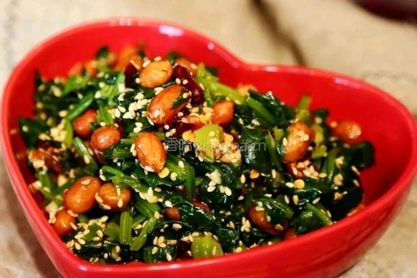 果仁菠菜的做法图解8