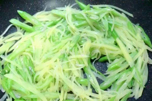 素炒双丝的做法图解9