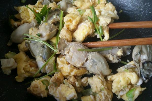 海蛎子炒鸡蛋的做法图解12