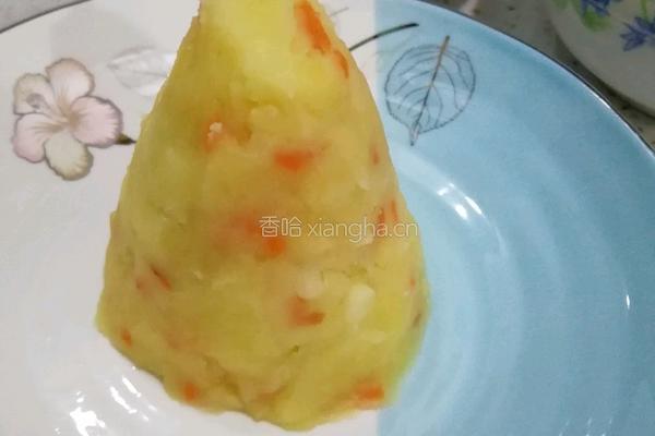 土豆沙拉圣诞树的做法图解5