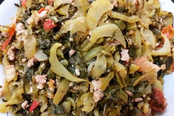 家常酸菜炒肉末的做法图解10