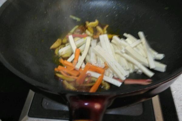 香菇豆干的做法图解3