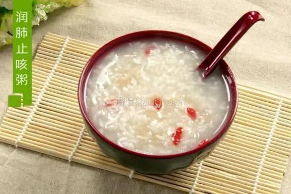 润肺止咳粥的做法图解4