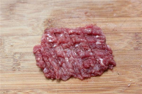青菜肉沫粥的做法图解2