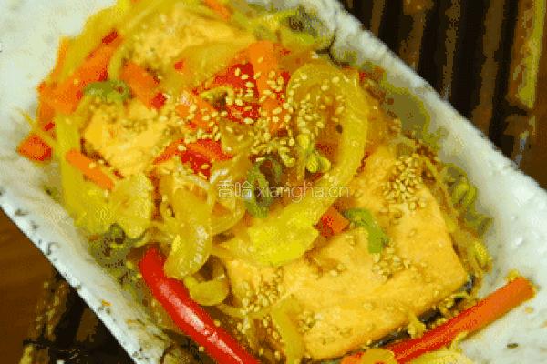 熏三文鱼炒蔬菜的做法图解13
