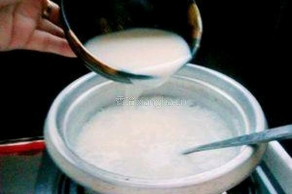 白糖豆浆粥的做法图解3