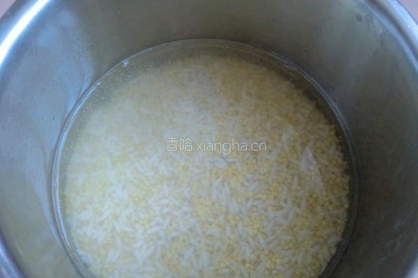 双米麦仁粥的做法图解2
