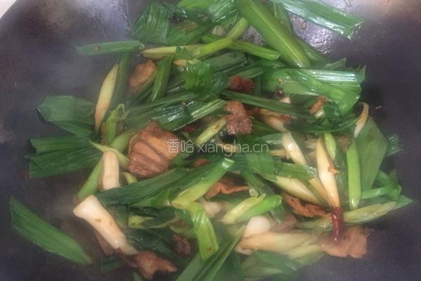 青蒜炒肉的做法图解11
