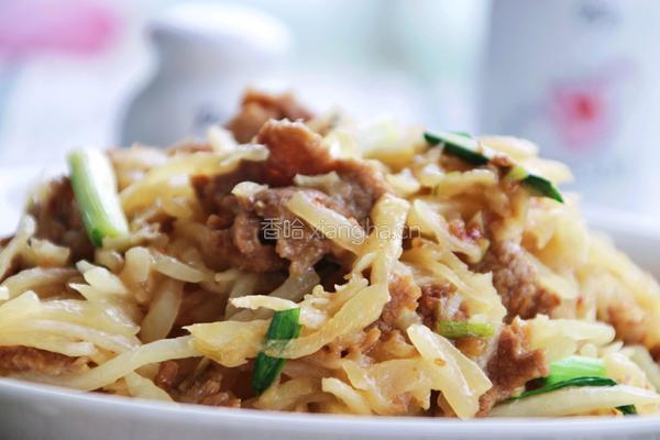  孜然肉片萝卜丝的做法图解13