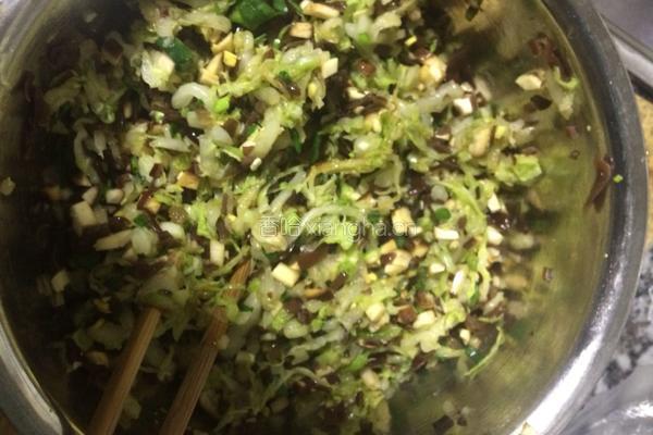 素菜馅饺子的做法图解4