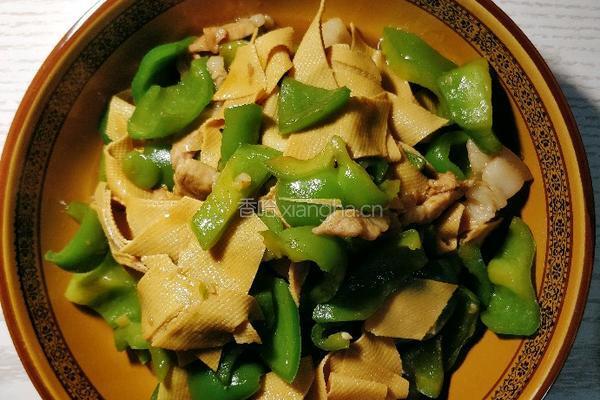 大辣椒干豆腐炒肉的做法图解6