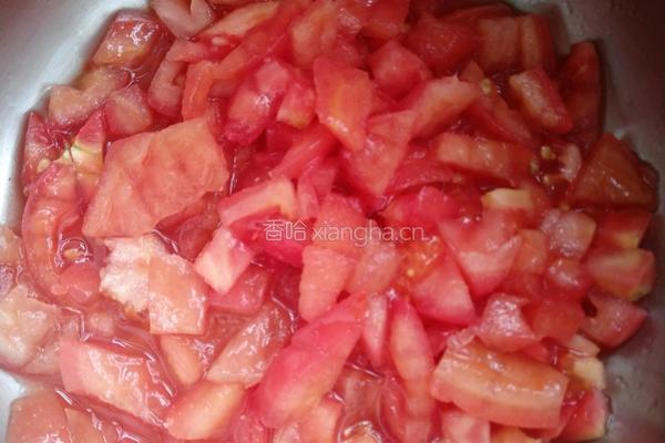 茄汁焖油豆腐的做法图解3