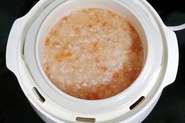 番茄瘦肉粥 (宝宝辅食）的做法图解8