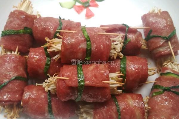 培根金针菇的做法图解4