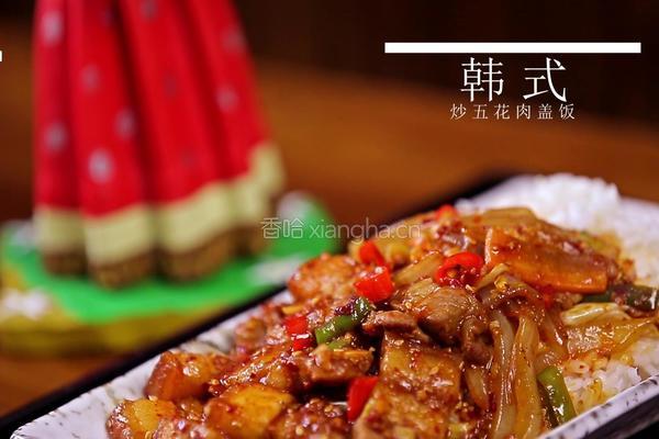 韩式炒五花肉盖饭