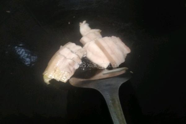 白萝卜香干炒五花肉的做法图解6